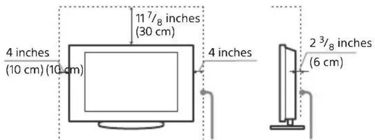 4 inches (10 cm) (10 cm) 11 7/8 inches (30 cm) 4 inches 2 3/8 inches (6 cm)