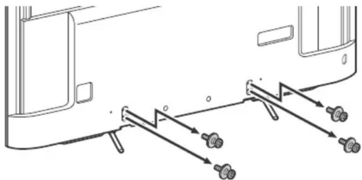 SONY Bravia XBR55X700D - Detaching the Table-Top Stand from the TV - 2