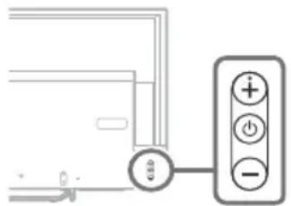 SONY Bravia XBR55X700D - Les touches ⏻, + et – ne peuvent pas être placées sur le téléviseur. - 1
