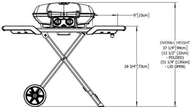 Napoleon TravelQ PRO285X - DIMENSIONS - 2