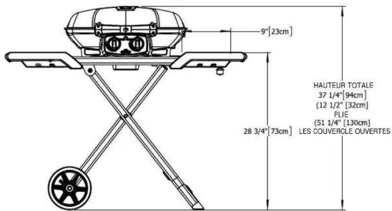 Napoleon TravelQ PRO285X - DIMENSIONS - 2