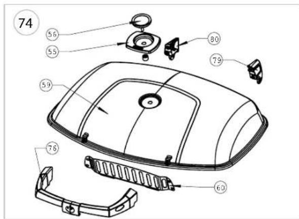 Napoleon TravelQ PRO285X - Parts Diagram - 1
