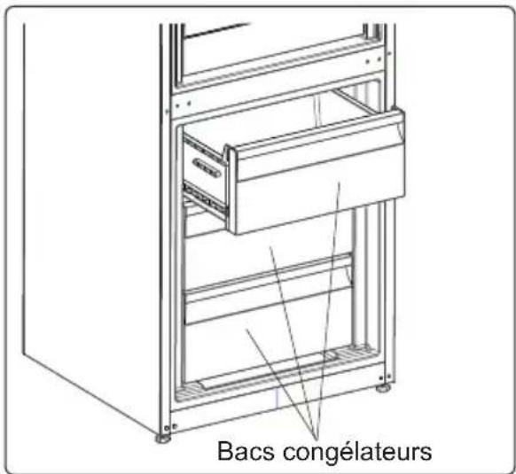 AEG RCB736E5MX - Retrait du bac congélateur : - 3