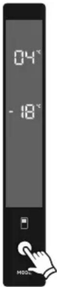 AEG RCB736E5MX - Paramètres de Température du Congélateur - 1
