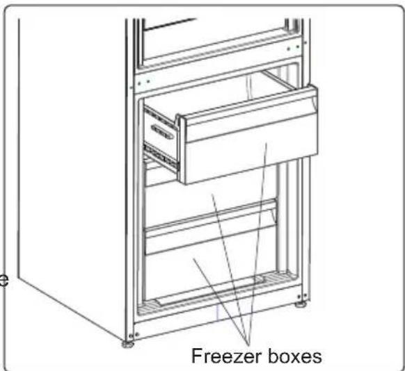 AEG RCB736E5MX - Removing the freezer box: - 3