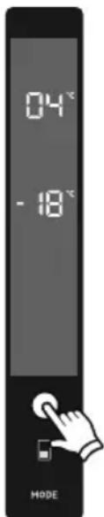 AEG RCB736E5MX - Paramètres de Température du Réfrigérateur - 1