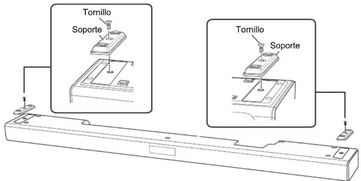 PANASONIC SCHTB600 - Montaje del soporte a la unidad principal (optional) - 1