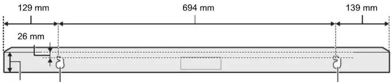 PANASONIC SCHTB600 - Visser les vis dans le mur. - 2