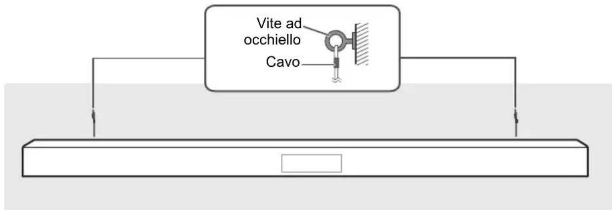 PANASONIC SCHTB600 - Fissare il cavo alla parete. - 1