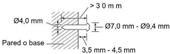 PANASONIC SCHTB600 - Ajuste los tornillos en la pared. - 1