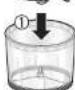 PANASONIC MXS401 - Montaje del vaso picador - 6