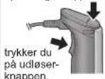 PANASONIC MXS401 - Tryk på udleserknappen, mens du holder oplasningsknappen nede for at starte. - 2