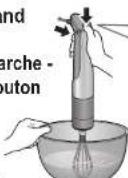 PANASONIC MXS401 - Placez le fouet dans un grand bol profond. - 1