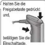 PANASONIC MXS401 - Zum Starten Freigabetaste gedrück halten und gleichzeitig die Einschalt taste betätig. - 2