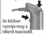 PANASONIC MXS401 - Tartsa nyomva a kiolgodgombot es nyomja要比a bigilenkapcsolot a keszulék bekapcsolasahoz. - 2