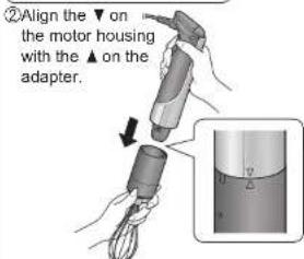 PANASONIC MXS401 - Assembly and disassembly of attachments - 6