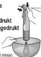 PANASONIC MXS401 - Houd de drukschakelaar ingedrukt   terwij u de ontgrendelknop ingedrukt   houdt om te starten. - 1