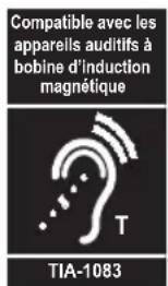 PANASONIC KXTGF373 - Conformité à la norme TIA-1083 - 1
