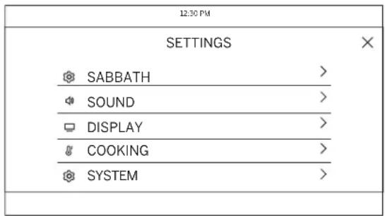 GE PTS9000BNTS - Settings - 2