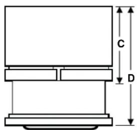 GE GFE26JYMFS - DIMENSIONS DE L'ÉLECTROMÉNAGER - 6