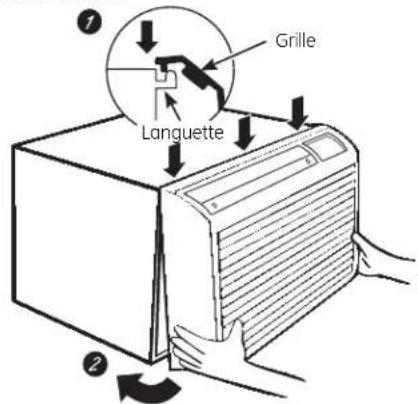 GE AJCM10ACG - Pour replacer : - 1