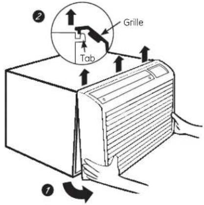 GE AJCM10ACG - To remove: - 3