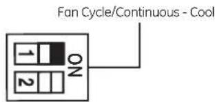 GE AJCM10ACG - Fan Cycle/Continuous - Cool - 1