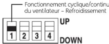 GE AJCM10ACG - Fonctionnement cyclique/continu du ventilateur - Refroidissement - 1