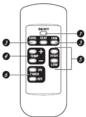 GE AJCM10ACG - Commandes sur le conditionneur— Modeles avec modes Chauffage/Climatisation - 2