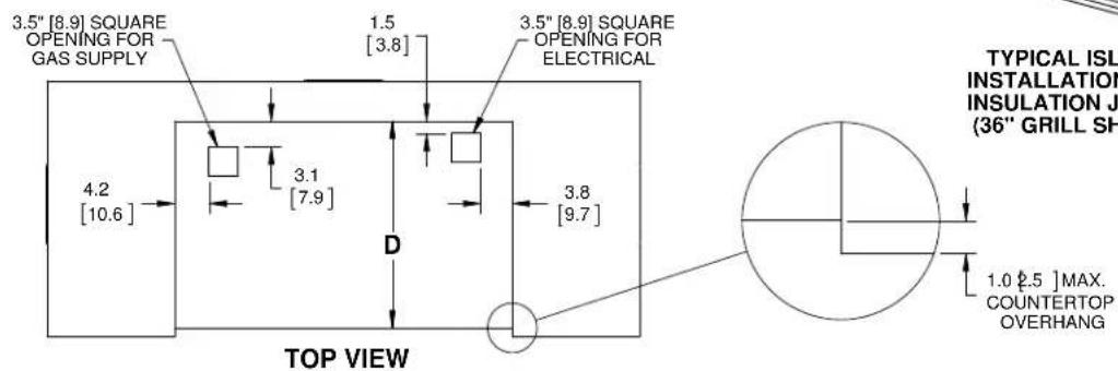 Hestan GMBR42NGGR - ISLAND VENTILATION OPENINGS - 4