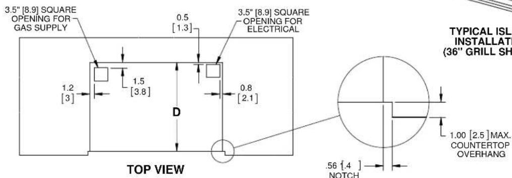 Hestan GMBR42NGOR - ISLAND VENTILATION OPENINGS - 4