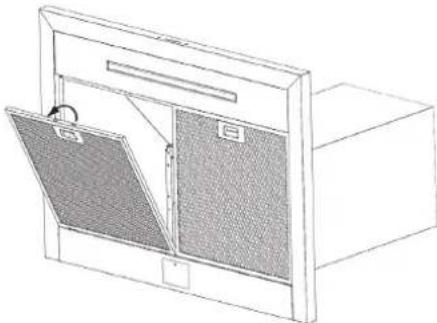 LG HCED3015S - Pour enlever les filtres à tamis en aluminium - 2