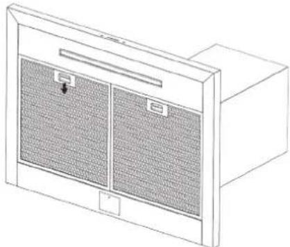 LG HCED3015S - Pour enlever les filtres à tamis en aluminium - 1
