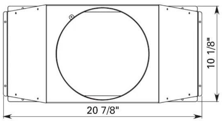 BERTAZZONI KIN30PROX - OPTIONAL: Duct transition kit (only for 2 motors version) (Seulement pour modele 2 moteurs) (Solo por versión 2 motores) - 3