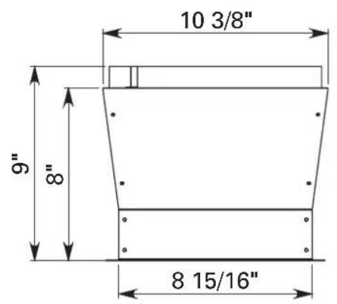 BERTAZZONI KIN30PROX - OPTIONAL: Duct transition kit (only for 2 motors version) (Seulement pour modele 2 moteurs) (Solo por versión 2 motores) - 2