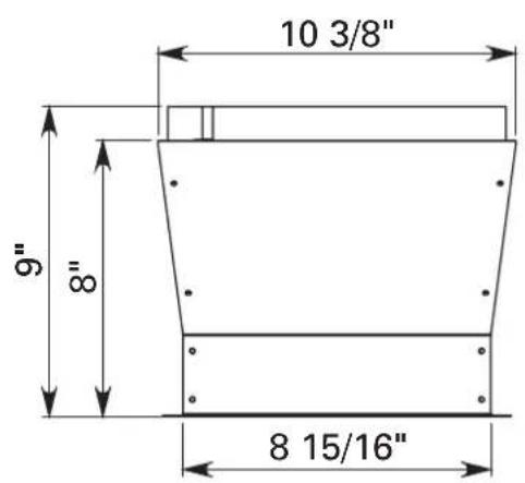 BERTAZZONI KIN46PROX - OPTIONAL: Duct transition kit (only for 2 motors version) - 1