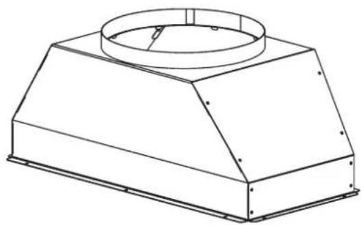 BERTAZZONI KIN36PROX - OPTIONAL: Duct transition kit (only for 2 motors version) (Seulement pour modele 2 moteurs) (Solo por versión 2 motores) - 4