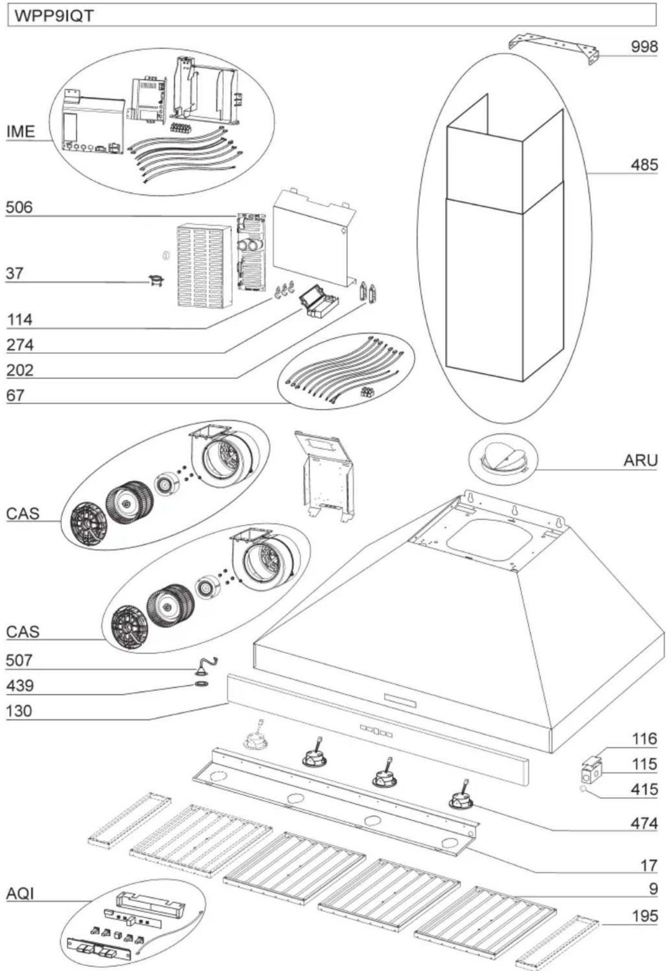 BEST Colonne WPP9IQT48SB - MODELE WPP9IQT - 1