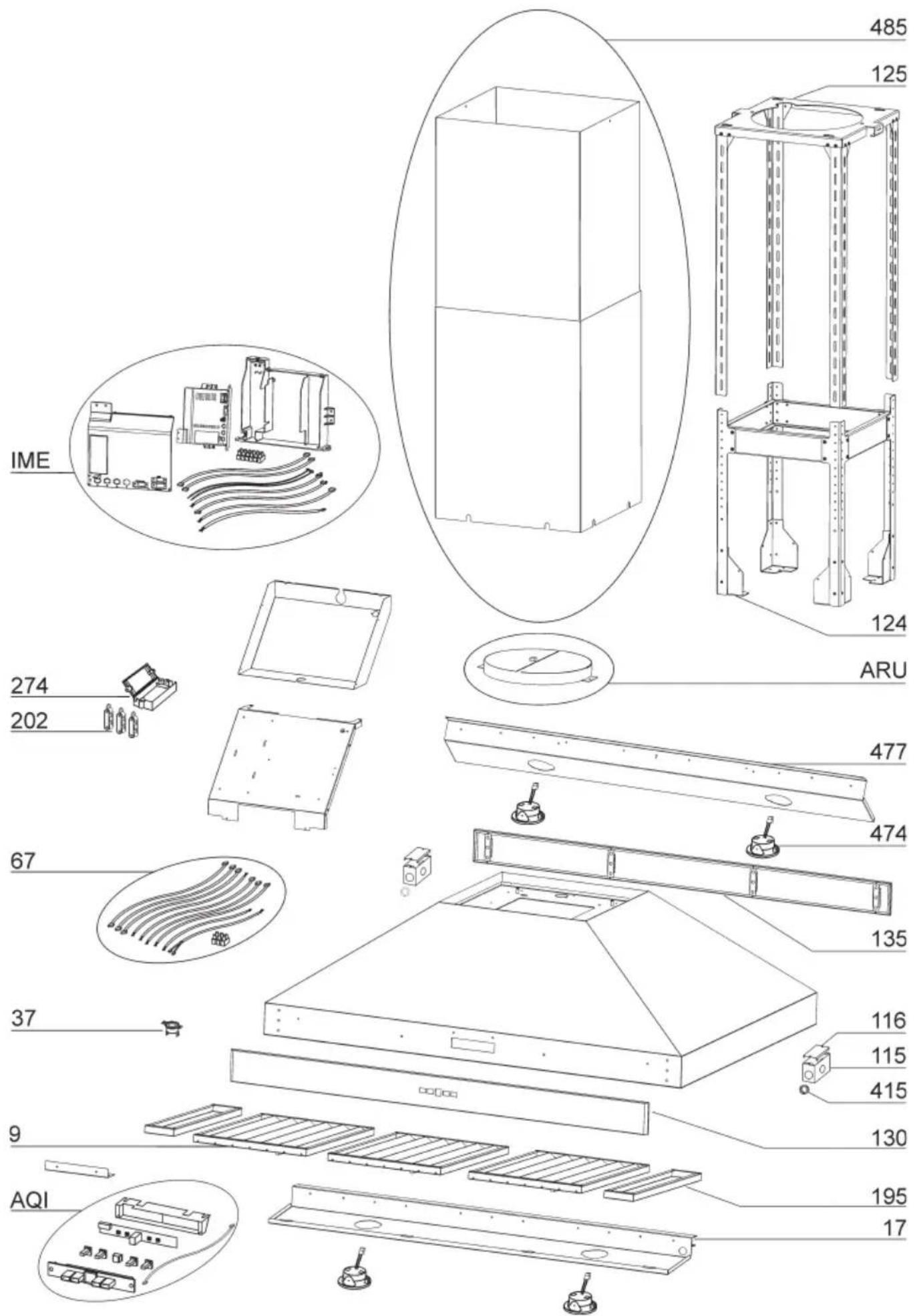 BEST Colonne Island IPP9IQT42SB - MODELO IPP9E - 1