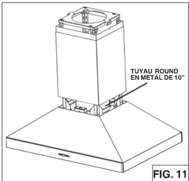BEST Colonne Island IPP9IQT42SB - Installation d'une HOTTE canalised - 4