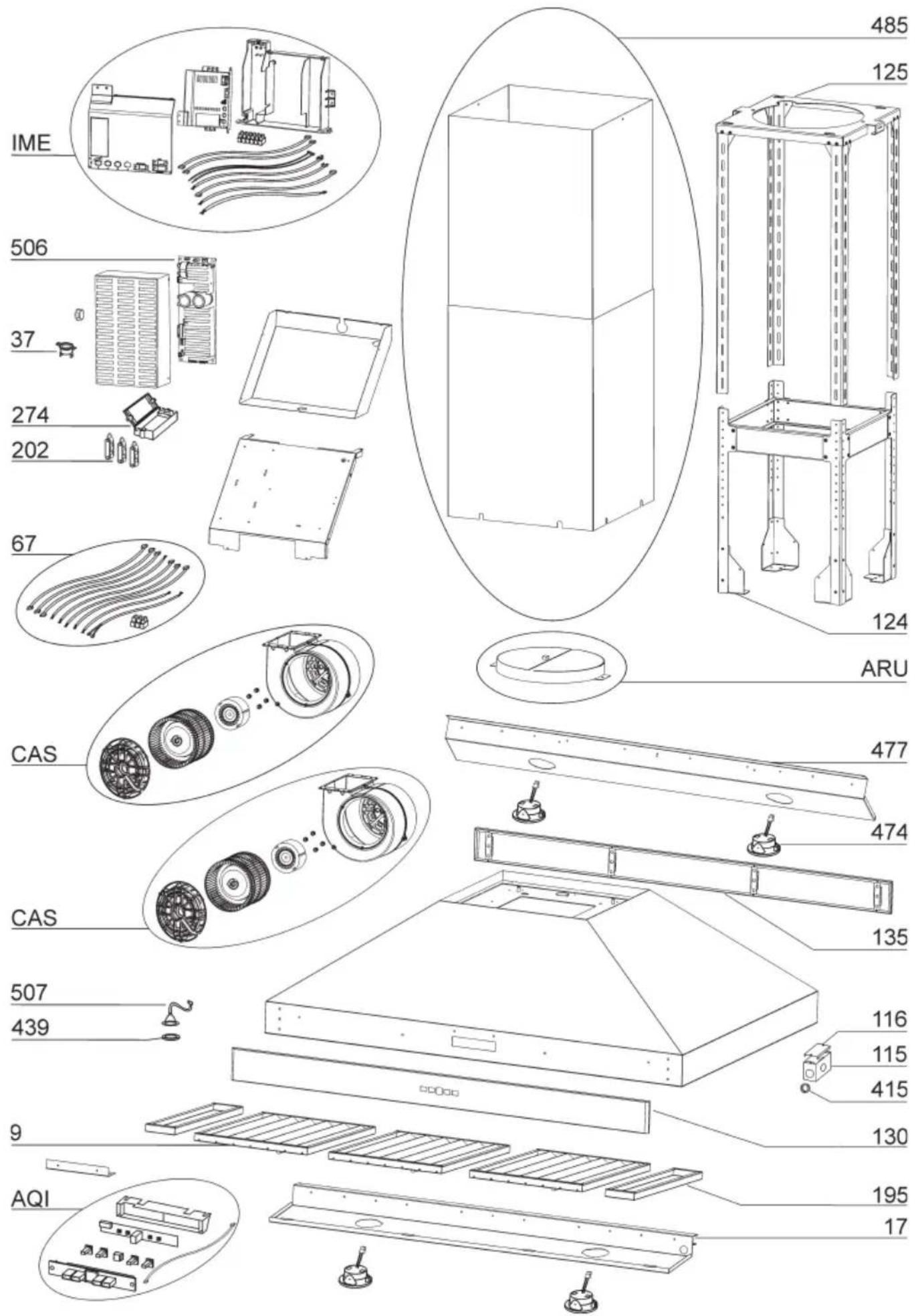 BEST Colonne Island IPP9IQT42SB - MODEL IPP9IQT - 1