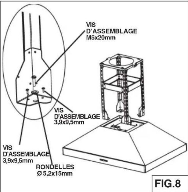 BEST Colonne Island IPP9IQT42SB - Installation d'une HOTTE canalised - 1