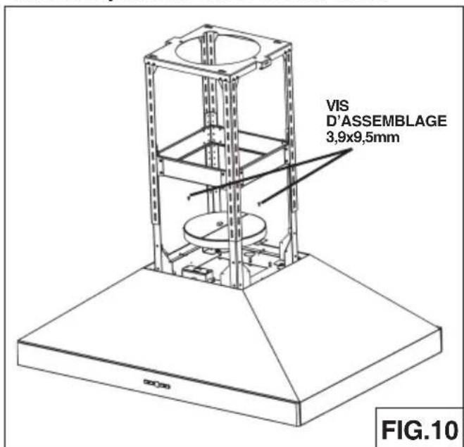 BEST Colonne Island IPP9IQT42SB - Installation d'une HOTTE canalised - 3