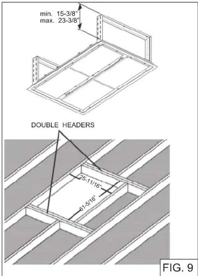 BEST Cirrus Grande CC34E63SB - PREPARE THE CEILING OPENING - 1