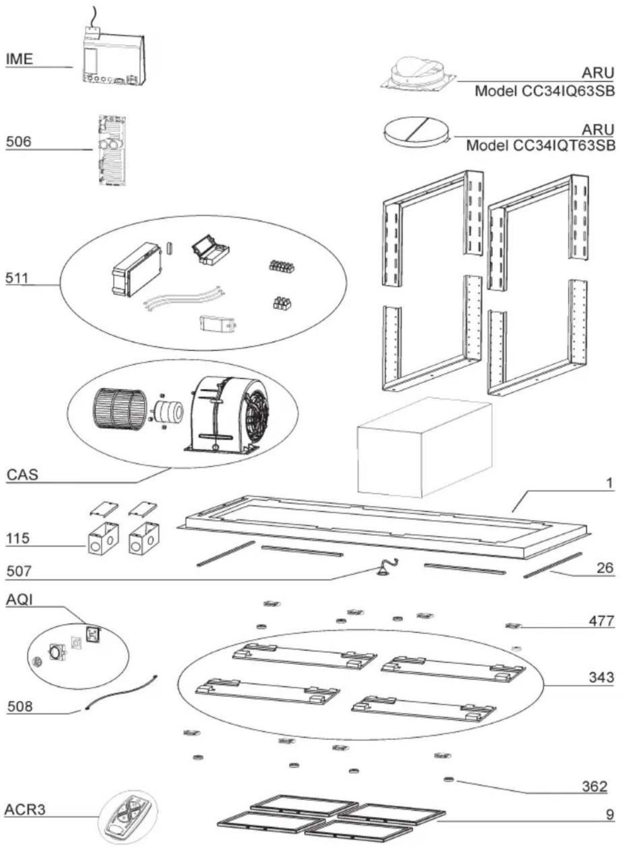 BEST Cirrus Grande CC34E63SB - PRODUCT SPECIFICATIONS - 1