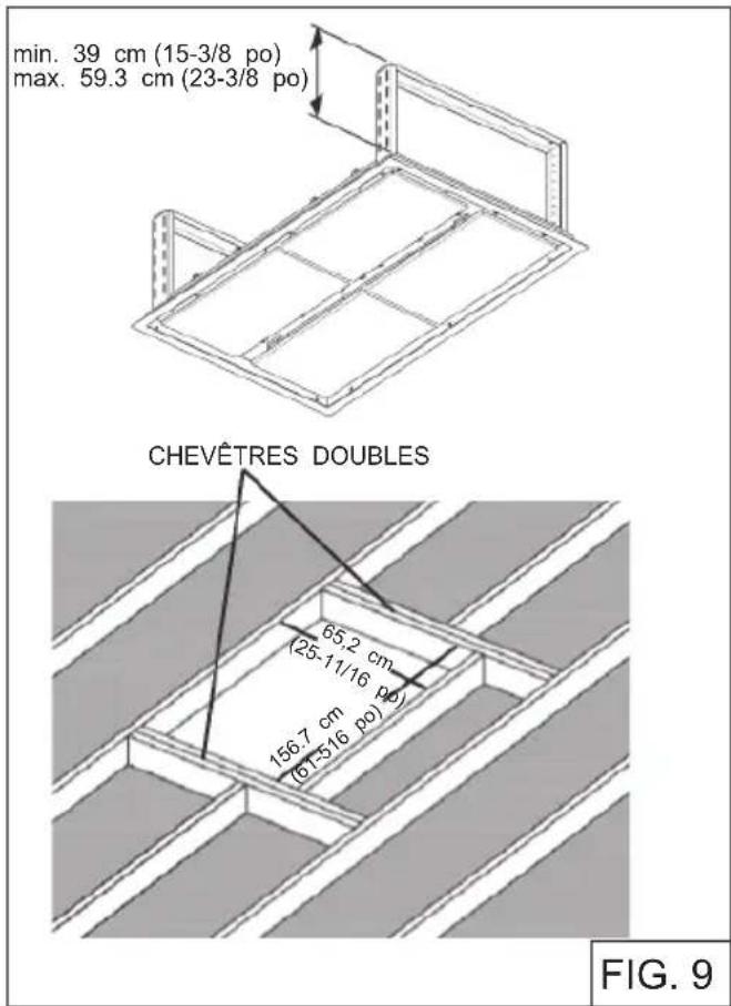 BEST Cirrus Grande CC34E63SB - Preparation de l'ouverture au plafond - 1