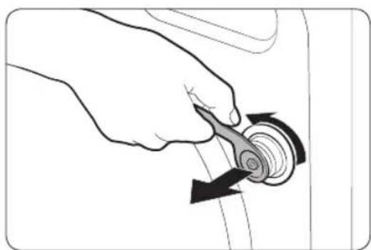 SAMSUNG WF45T6000AW - STEP 2 Remove the shipping bolts - 1