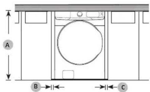 SAMSUNG WF45T6000AW - Clearance requirement - 2
