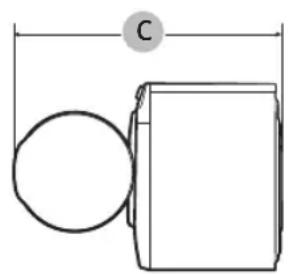SAMSUNG WF45T6000AW - Dimensions - 2