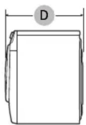 SAMSUNG WF45T6000AW - Dimensions - 3